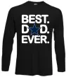 Лонгслив Best dad ever звезда Черный фото
