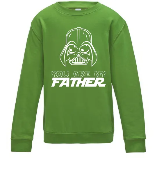 Дитячий світшот You are my father Darth Лаймовий фото