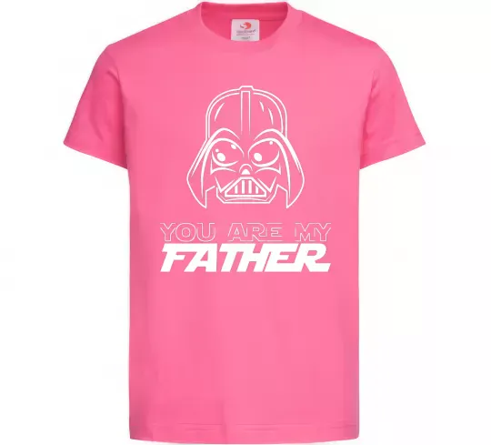 Дитяча футболка You are my father Darth Яскраво-рожевий фото