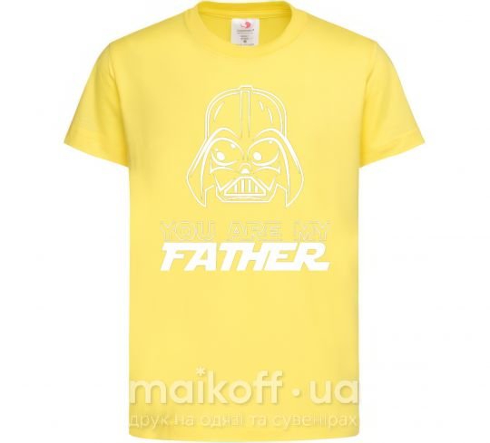 Дитяча футболка You are my father Darth Лимонний фото