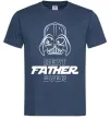 Мужская футболка Best father ever Darth Темно-синий фото