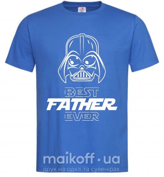 Мужская футболка Best father ever Darth Ярко-синий фото