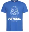 Мужская футболка Best father ever Darth Ярко-синий фото