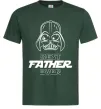 Мужская футболка Best father ever Darth Темно-зеленый фото