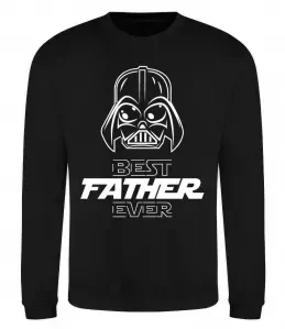 Світшот Best father ever Darth Чорний фото
