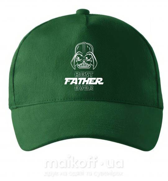 Кепка Best father ever Darth Темно-зелений фото