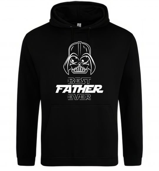 Мужская толстовка (худи) Best father ever Darth Черный фото