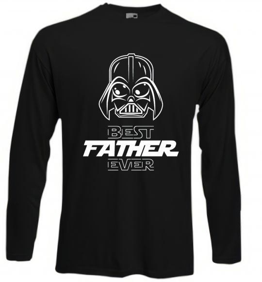 Лонгслів Best father ever Darth Чорний фото