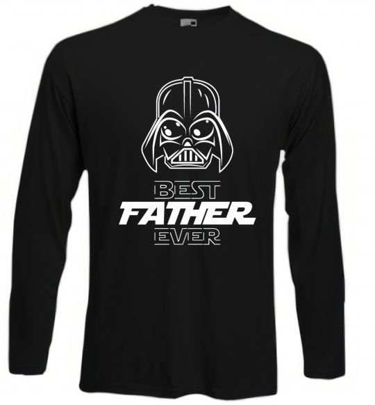 Реглан Best father ever Darth Черный фото