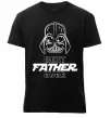 Мужская премиум футболка Best father ever Darth Черный фото
