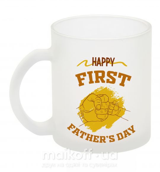 Чашка скляна Happy first father's day Фроузен фото
