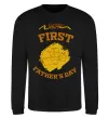 Свитшот Happy first father's day Черный фото