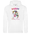 Чоловіча толстовка (худі) Daddy of the birthday princess Білий Чоловіча толстовка (худі) Daddy of the birthday princess Білий фото