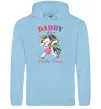 Чоловіча толстовка (худі) Daddy of the birthday princess Блакитний Чоловіча толстовка (худі) Daddy of the birthday princess Блакитний фото