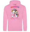 Женская толстовка (худи) Mommy of the birthday princess Розовый фото