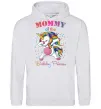 Женская толстовка (худи) Mommy of the birthday princess Серый меланж фото