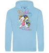 Жіноча толстовка (худі) Birthday princess Блакитний фото