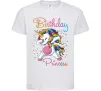 Детская футболка Birthday princess Белый Детская футболка Birthday princess Белый фото