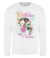 Свитшот Birthday princess Белый фото