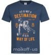 Мужская футболка Fit Is Not A Destination Темно-синий фото