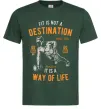 Чоловіча футболка Fit Is Not A Destination Темно-зелений фото