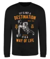 Свитшот Fit Is Not A Destination Черный фото