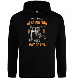 Мужская толстовка (худи) Штурмовик з пресом Черный фото