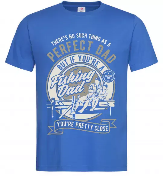 Мужская футболка Fishing Dad Ярко-синий фото