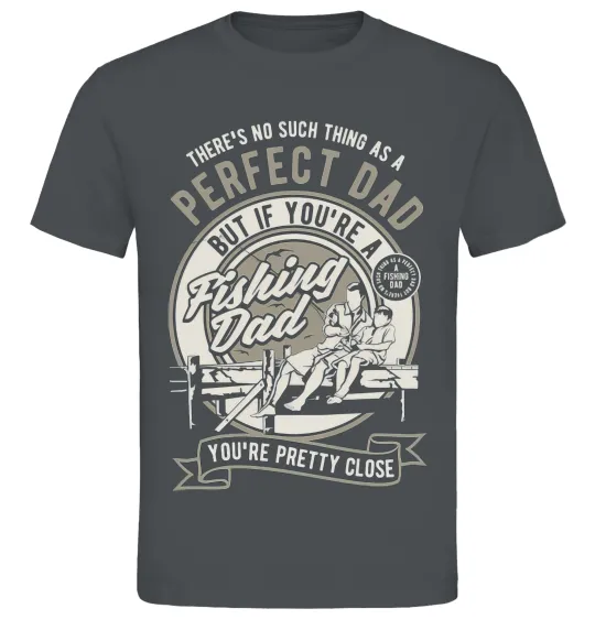 Мужская футболка Fishing Dad Графит фото
