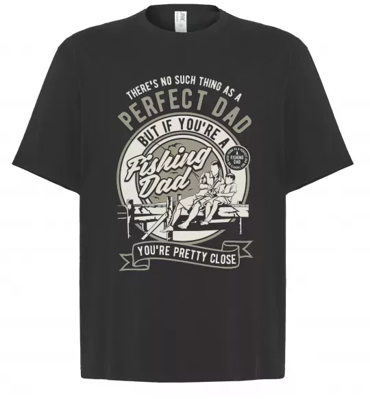 Футболка Оверсайз Fishing Dad Черный фото