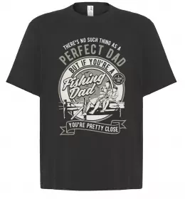 Футболка Оверсайз Fishing Dad Черный фото