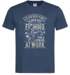 Мужская футболка Fishing day Темно-синий Мужская футболка Fishing day Темно-синий фото