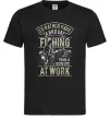 Мужская футболка Fishing day Черный Мужская футболка Fishing day Черный фото