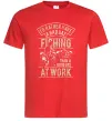 Мужская футболка Fishing day Красный Мужская футболка Fishing day Красный фото