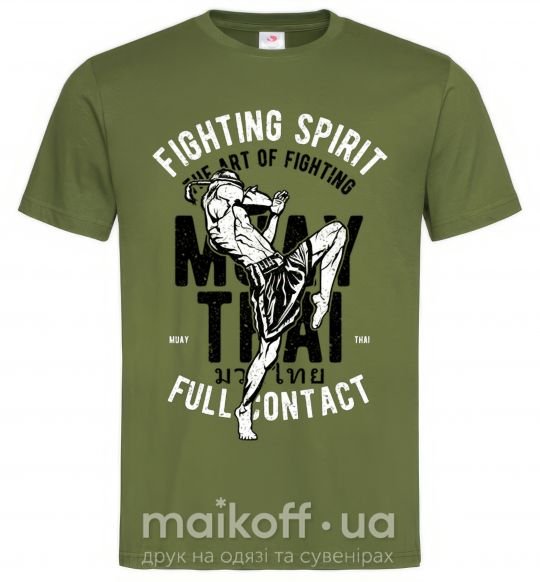 Чоловіча футболка Fighting Spirit Оливковий фото