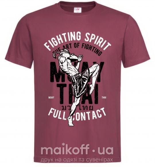 Чоловіча футболка Fighting Spirit Бордовий фото