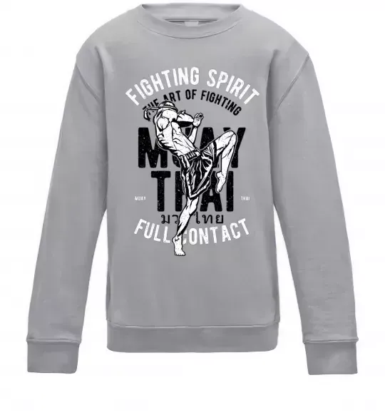 Детский Свитшот Fighting Spirit Серый меланж фото