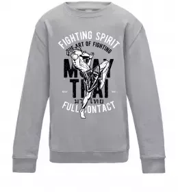 Дитячий світшот Fighting Spirit Сірий меланж фото