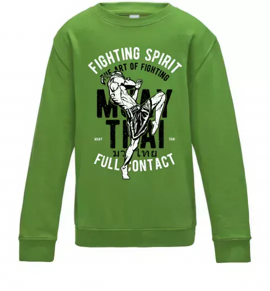 Детский Свитшот Fighting Spirit Лаймовый фото