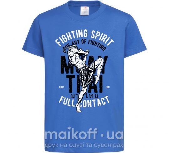 Дитяча футболка Fighting Spirit Яскраво-синій фото