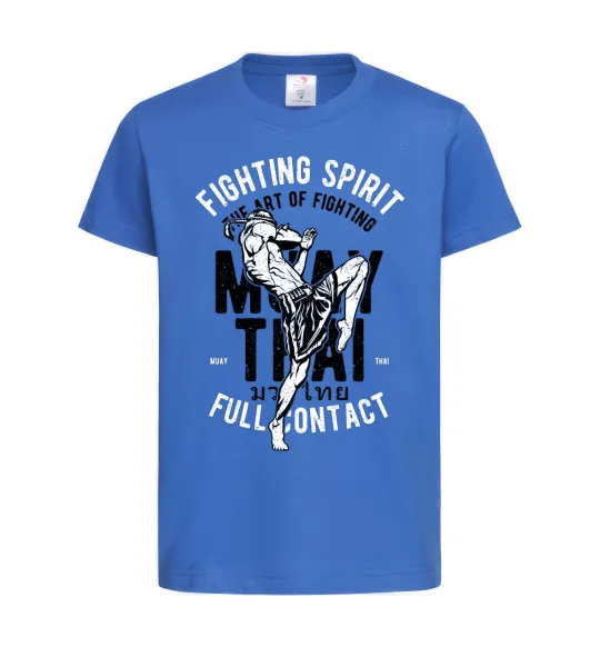 Детская футболка Fighting Spirit Ярко-синий фото