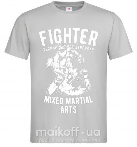 Мужская футболка Mixed Martial Fighter Серый фото