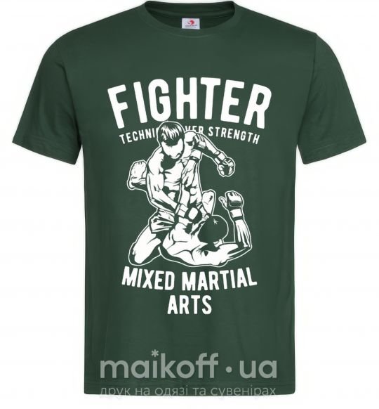 Мужская футболка Mixed Martial Fighter Темно-зеленый фото