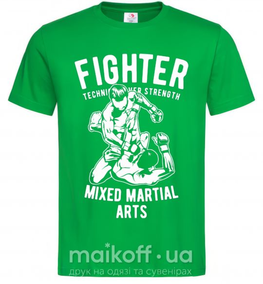 Мужская футболка Mixed Martial Fighter Зеленый фото