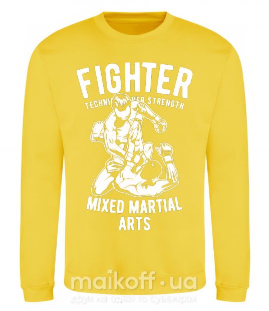 Світшот Mixed Martial Fighter Сонячно жовтий фото