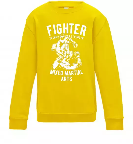 Детский Свитшот Mixed Martial Fighter Солнечно желтый фото