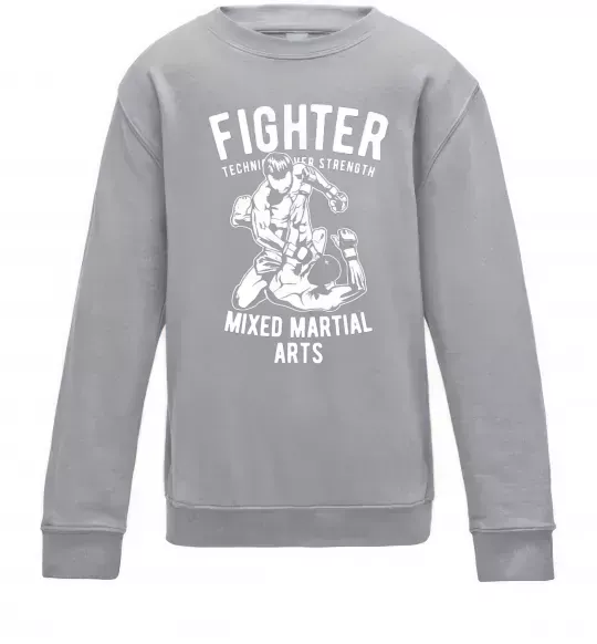 Детский Свитшот Mixed Martial Fighter Серый меланж фото