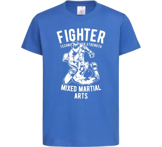 Детская футболка Mixed Martial Fighter Ярко-синий фото