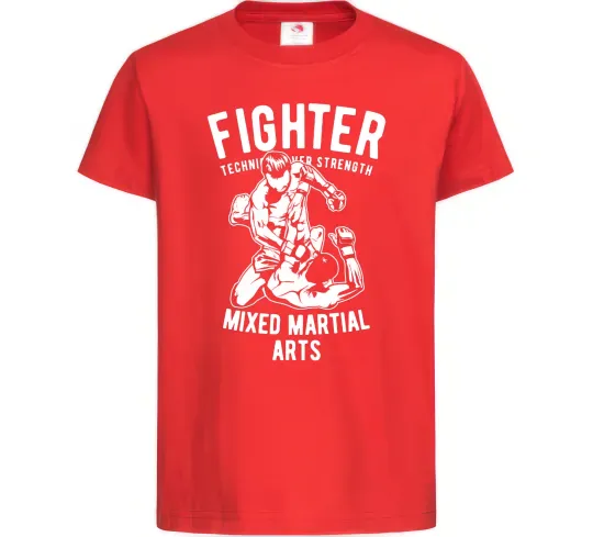 Детская футболка Mixed Martial Fighter Красный фото