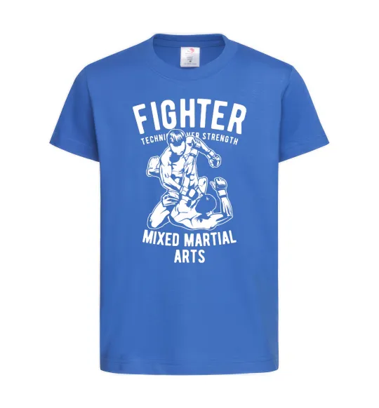 Дитяча футболка Mixed Martial Fighter Яскраво-синій фото